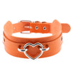 KMVEXO 2021 Sexy Harajuku Handmade Choker Punk Leather Collar Heart Necklace Statement Neck Torques Club Party Gifts