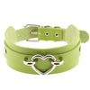 KMVEXO 2021 Sexy Harajuku Handmade Choker Punk Leather Collar Heart Necklace Statement Neck Torques Club Party Gifts