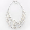 KMVEXO 2021   Jewelry Gold Color Multi Layer Chains Imitation Pearl Necklaces For Women Party Wedding Bride Necklace