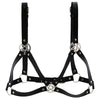 KMVEXO 2022 Punk Gothic Style Metal Stars Bra Body Chest Necklaces for Women Leather Harness Anime Necklace Street Jewelry