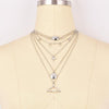Bohemian Long Pendant Necklaces For Women Vintage Silver Shell Fish Choker Multi layer Necklace Statement Jewelry 2020