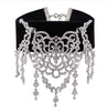 Luxury Brand Hollow Rhinestone Statement Necklace 2020 New Black Velvet Choker Necklace for Women Choker Necklace Jewelry