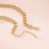 KMVEXO Punk Golden Chain Choker Necklace Jewelry for Women Hip Hop Big Thick Clavicle Chain Charm Necklace Party Jewelry