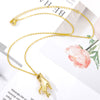 Kalung Tangan untuk Wanita Pria Kalung Emas Gaya Baja Tahan Karat Liontin Rantai Panjang Goth Perhiasan Estetika Hadiah Ulang Tahun