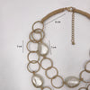 Kara&Kale Boho Jewelry Gothic Collar Necklace Wax Cord Metal Link Pearl Beads Earthy Collares Necklace Women Accessories