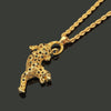 Karopel Hip-hop Leopard Pendant Necklace for Women Gold Suspension Crystal Necklace Jewelry Drop Shipping
