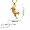 Karopel Hip-hop Leopard Pendant Necklace for Women Gold Suspension Crystal Necklace Jewelry Drop Shipping