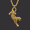 Karopel Hip-hop Leopard Pendant Necklace for Women Gold Suspension Crystal Necklace Jewelry Drop Shipping