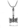 Keel chain pendant Men's Necklace Superhero Film Thor Hammer Titanium steel Choker Boyfriend Gifts Jewelry Accessories