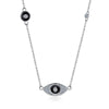Ki necklace of SB-N0400,the God eye design,with black ceramic, 925 silver necklace, fashion, cutely for yound woman, party,or
