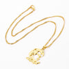 King of Qatar Pendant Necklaces for Women Men Girl Gold Color Jewelry Friends Gifts
