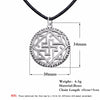 Kinitial 1Pcs Valkyrie Slavic Pendant Necklace Viking Odin Thor Runes Warrior Charm Leather Chain Necklace for Women collares