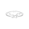 Kinitial Bat Rings Handmade Spider Web Animal Tail Puzzle Jewelry Open Adjustable Encircle Ring  Bijoux