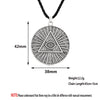 Kinitial Vintage Masonic Pyramid Eye Pendent Necklace for Men Women Retro Daily Geometirc Jewelry Knight Templar Symbol Gift