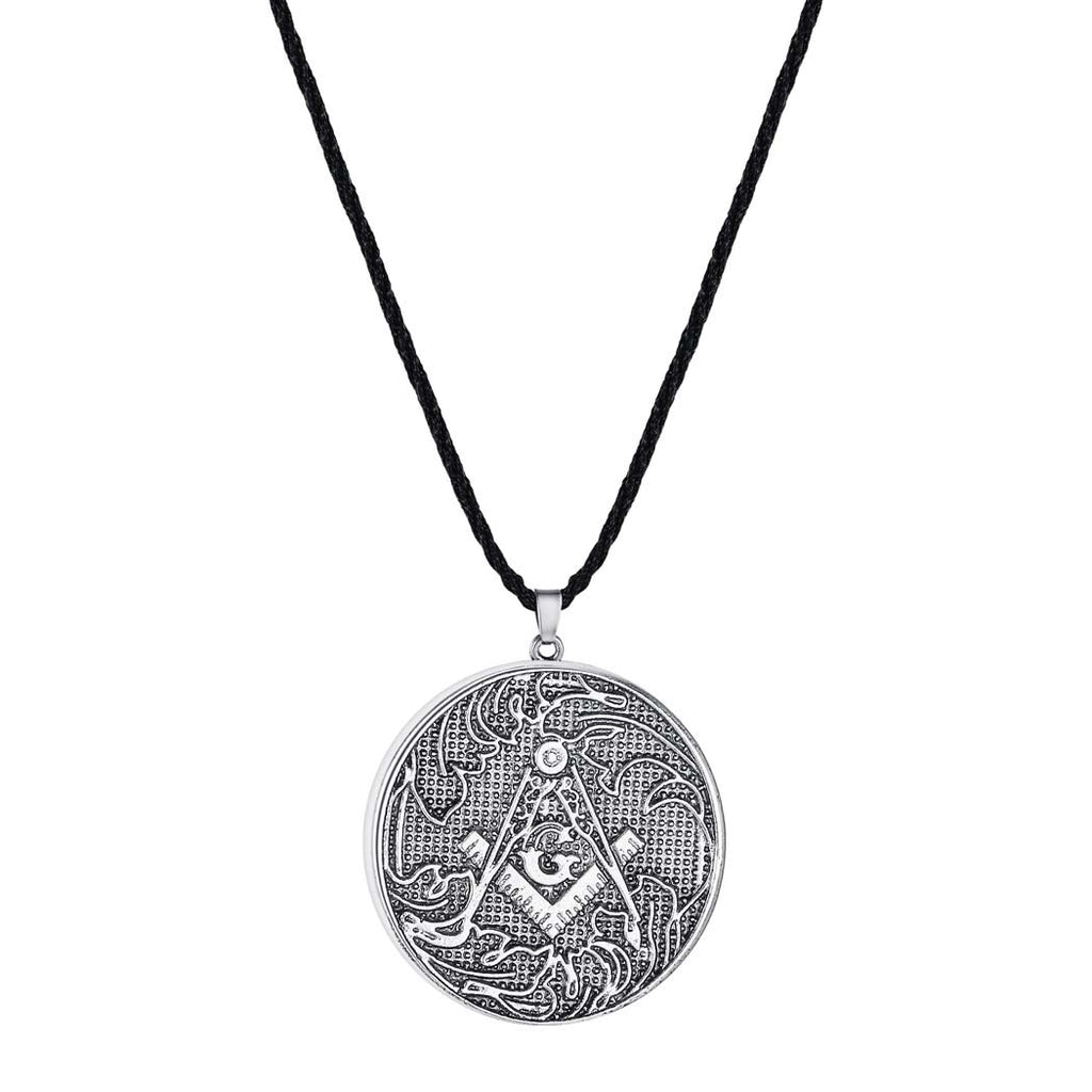 Kinitial Vintage Valknut Amulet Pendant Necklace For Women Scandinavian Wolves Elder Futhark Runes Viking Men Triangle Jewelry