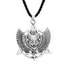 Kinitial Vintage Valknut Amulet Pendant Necklace For Women Scandinavian Wolves Elder Futhark Runes Viking Men Triangle Jewelry