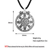Kinitial Vintage Valknut Amulet Pendant Necklace For Women Scandinavian Wolves Ornament Elder Futhark Runes Viking  Men Jewelry