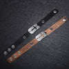 Kirykle  2022 cross leather bracelet Alloy accessory man's Christ bracelet Black brown woman's religious bracelets