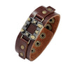 Kirykle 2022 Jewelry Retro Men's Cowhleather Bracelet Punk Rock Accessories Personality Leather Bracelet