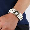 Kirykle 2022 Jewelry Retro Men's Cowhleather Bracelet Punk Rock Accessories Personality Leather Bracelet