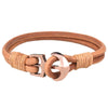 Kirykle Charm Antique Alloy button Hand-Knitted Leather Bracelet Punk Style Bracelet For Women And Men pulseira masculina