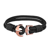Kirykle Charm Antique Alloy button Hand-Knitted Leather Bracelet Punk Style Bracelet For Women And Men pulseira masculina