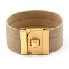 Kirykle Charm Wide Braided band bracelet  Multicolor Gold simple clasp bracelet Hip Hop Wrap Style Bracelet Personality Jewelry