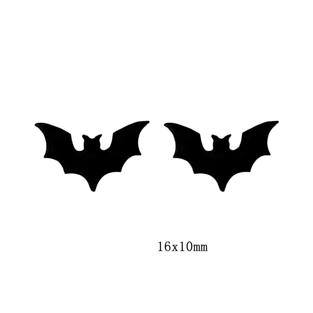 Kirykle Cute Black Cat Turtle unicorn bee Stud Earrings Copper Studs Earings Jewelry For Women Girls design Jewelry