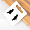 Kirykle Cute Black Cat Turtle unicorn bee Stud Earrings Copper Studs Earings Jewelry For Women Girls design Jewelry