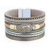 Kirykle Multilayer Braided Leopard Leather Bracelets for Women Resin Charm Roman Numerals Bracelet Couple Jewelry Gifts