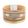 Kirykle Multilayer Braided Leopard Leather Bracelets for Women Resin Charm Roman Numerals Bracelet Couple Jewelry Gifts