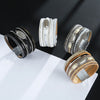 Kirykle Multilayer Braided Leopard Leather Bracelets for Women Resin Charm Roman Numerals Bracelet Couple Jewelry Gifts