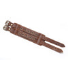 Kirykle Genuine Leather Double Layer Metal Punk Stylish Rock Bracelet Jewelry