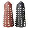 Kirykle Genuine Leather Silver Tone Stud Multi Accessory Wrist Guard Bracelet Jewelry For Men