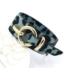 Kirykle Geometric Girl Trendy Leopard Print Wide Leather Bracelets Women Vintage Bangle Female Wedding Jewelry