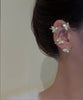 Kirykle Gold Silver Color Metal Butterfly EarClips Without Piercing For Women Sparkling Zircon Ear Cuff Earrings Wedding Jewelry
