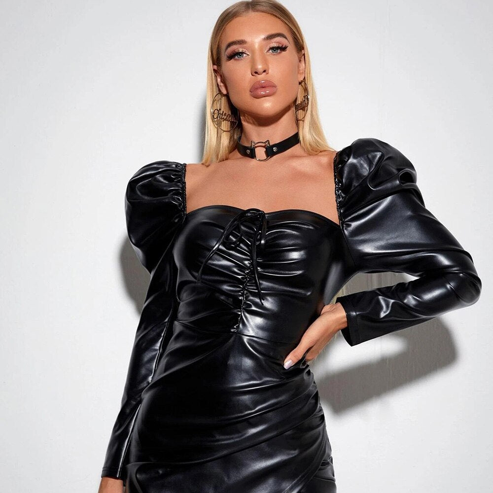 Kirykle Halloween Cat Decor Sexy Leather Choker Necklace Women Turkish Festival Rave Jewelry Punk Gothic Necklace