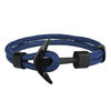 Kirykle Couple Bracelets Alloy Anchor Bracelets Bangles Braided Polyester Rope Bracelets For Women Men Gifts