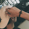 Kirykle Couple Bracelets Alloy Anchor Bracelets Bangles Braided Polyester Rope Bracelets For Women Men Gifts