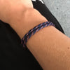 Kirykle Couple Bracelets Alloy Anchor Bracelets Bangles Braided Polyester Rope Bracelets For Women Men Gifts