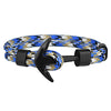 Kirykle Couple Bracelets Alloy Anchor Bracelets Bangles Braided Polyester Rope Bracelets For Women Men Gifts