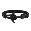 Kirykle Couple Bracelets Alloy Anchor Bracelets Bangles Braided Polyester Rope Bracelets For Women Men Gifts