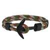 Kirykle Couple Bracelets Alloy Anchor Bracelets Bangles Braided Polyester Rope Bracelets For Women Men Gifts