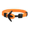 Kirykle Couple Bracelets Alloy Anchor Bracelets Bangles Braided Polyester Rope Bracelets For Women Men Gifts