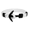 Kirykle Couple Bracelets Alloy Anchor Bracelets Bangles Braided Polyester Rope Bracelets For Women Men Gifts