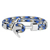 Kirykle Couple Bracelets Alloy Anchor Bracelets Bangles Braided Polyester Rope Bracelets For Women Men Gifts