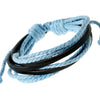 Kirykle sell 100% hand-woven Jewelry Wrap multilayer Leather Braided Rope Wristband men bracelets bangles for wome