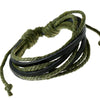 Kirykle sell 100% hand-woven Jewelry Wrap multilayer Leather Braided Rope Wristband men bracelets bangles for wome
