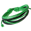 Kirykle sell 100% hand-woven Jewelry Wrap multilayer Leather Braided Rope Wristband men bracelets bangles for wome