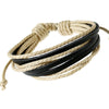 Kirykle sell 100% hand-woven Jewelry Wrap multilayer Leather Braided Rope Wristband men bracelets bangles for wome